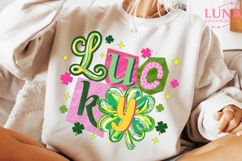 Lucky St Patrick's Day Coquette Png, St Patricks day png Product Image 2