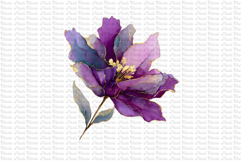 23 Dark and Gold Flowers PNG Product Image 16