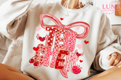 Preppy Teacher Valentine Png Bundle, Coquette Teach Png Product Image 2