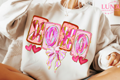 Brushstroke Valentines XOXO PNG, Trendy Valentine's Day Png Product Image 3