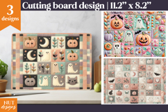Patchwork Halloween Cutting Board, Cozy Halloween kitchen Product Image 1