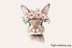 Pastel Pink Easter Watercolor Clipart PNG Product Image 1