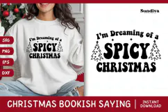 Christmas Bookish Quote SVG | Spicy Christmas Product Image 1