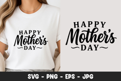 Happy Mothers Day Simple SVG PNG Product Image 1