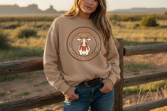 Raised on Sweet Tea Tea &amp; Cattle Png, Western Cowgirl Badge Product Image 4