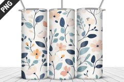 Flowers Tumbler Wrap | Sublimation Design | Tumble PNG Product Image 5