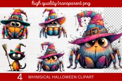 Whimsical Halloween Clipart ,Hand-Drawn Fall Holiday Product Image 1