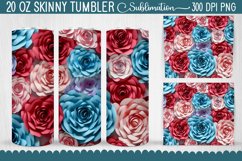 3D Rose Flowers Tumbler - 19 Designs Product Image 17