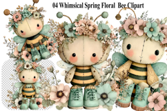 Whimsical Spring animals Clipart Product Image 1
