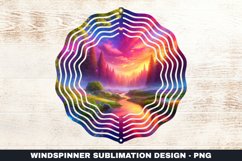 Forest Wind Spinner Sublimation Design Product Image 1