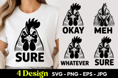 Chicken Sure Okay Meh SVG PNG Product Image 1