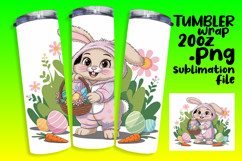 Beautiful 20oz Tumbler Artwork , Easter Bunny Product Image 1