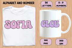Checkerboard Alphabet Letters &amp; Numbers Clipart PNG 300DPI Product Image 6
