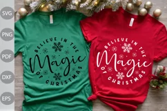 Christmas SVG / Believe In The Magic Of Christmas SVG Design Product Image 1