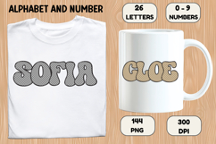 Mermaid Scales Alphabet Letters &amp; Numbers Clipart PNG 300DPI Product Image 6