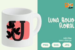 Luna Boho Floral Monogram Product Image 1