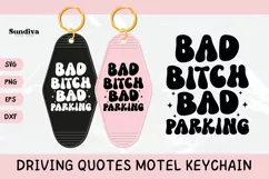Funny Driving Motel Keychain SVG Vol.2 | Bad Parking Product Image 1