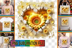 RADIANT PNG Sublimation Gifts, 3D Heart Product Image 1