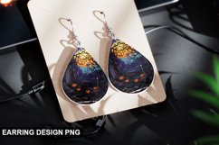 Stained Glass Halloween Earring Design Product Image 1