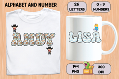 Vintage Toys Alphabet and Numbers PNG 300 DPI Product Image 6