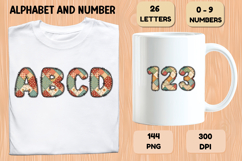 Vintage Patchwork Alphabet PNG Letters &amp; Numbers Product Image 6
