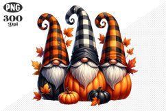 Halloween Gnomes Sublimation - Clipart PNG Design Product Image 1