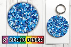 Colorful Sparkly Round Design for PNG Tumblers Product Image 1
