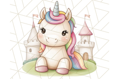 Fairy Tale Unicorn PNG Pastel Magic Clipart, Fantasy Rainbow Product Image 4