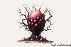 Gothic Easter Creepy Sublimation Clipart PNG Product Image 1