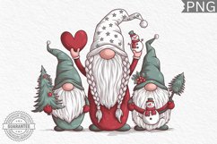 Christmas Gnome Sublimation - Clipart PNG Bundle Product Image 8