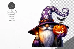 Halloween clipart, Halloween gnome clipart, Gnome clipart Product Image 1
