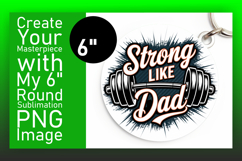 Vibrant Round Design Coaster Artwork , Father&#039;s Day Product Image 1