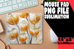 ENCHANTED DESK PAD SUBLIMATION STYLE, 3D Flower Product Image 1