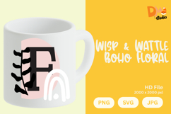 Wisp &amp; Wattle Boho Floral Monogram Product Image 1