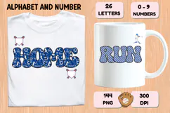 Baseball Sport Alphabet png clipart, baseball letters doodle Product Image 6