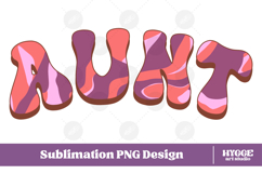 aunt Png Retro Retro Mother&#039;s Day Mom Sublimation Product Image 1