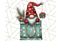 Christmas Gnome Clipart, Holiday Gnomes PNG Illustrations Product Image 4