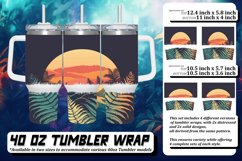 Retro Vibrant Floral Tumbler 40oz: Sublimation Delight Product Image 1