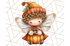 Fall Fairy Clipart PNG, Autumn Fairy People With Wings Product Image 4