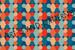 pattern with circles in 70s style Product Image 3