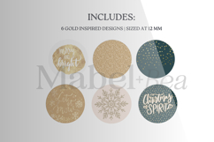 Christmas Sparkle 12mm Digital Collage Sheet Product Image 2