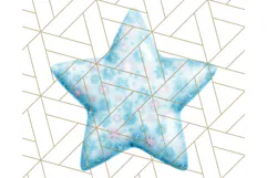 Cute Puffy Star Clipart PNG, 3D Glossy Pastel Stars Clip Art Product Image 4