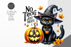 Halloween clipart, Cat clipart, Autumn clipart Product Image 1