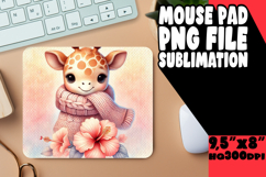 Blissful Mouse Pad Sublimation Ideas, Cute Animals Product Image 1