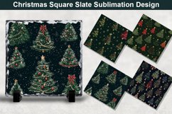 Christmas Tree Square Sublimation Slate Designs Product Image 1