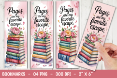 Cute Books Bookmark Sublimation Product Image 1
