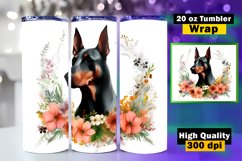 Dog Lovers tumbler wrap sublimation, 20 oz Skinny Tumbler Product Image 1