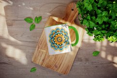16 Drawing cute colorful mandala autumn leaves flowers ornament print design wrap printable sublimation bundle for mug