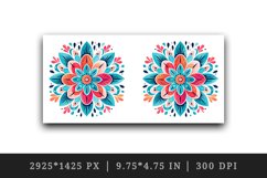 16 Drawing cute colorful mandala autumn leaves flowers ornament print design wrap printable sublimation bundle for mug