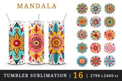 16 drawing cute colorful mandala autumn leaves flowers ornament print design wrap sublimation bundle for 20 oz tumbler